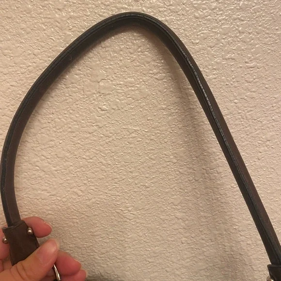 Salvatore Ferragamo Gancini Satchel in Brown Leather - Picture 12 of 16